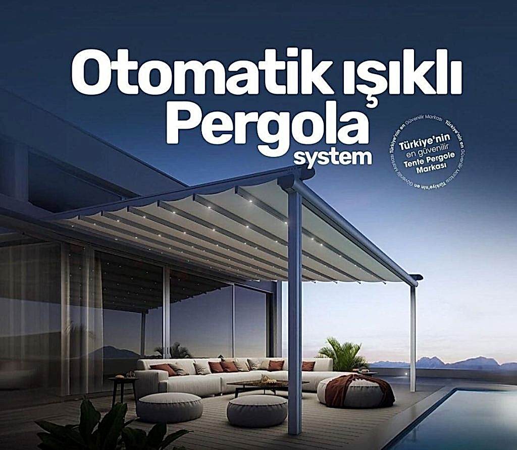 Işıklı Pergola Tente
